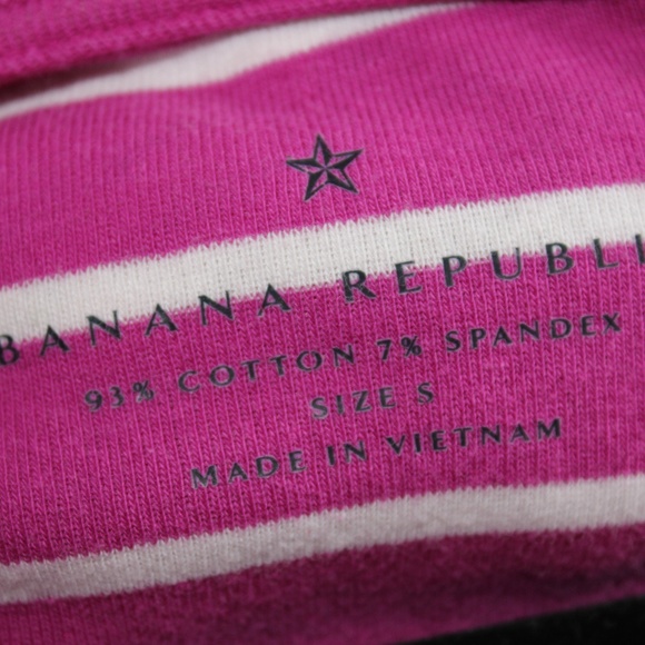 Pink and White Striped Banana Republic Shirt - Picture 3 of 4